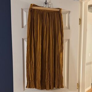 T Tahari Golden A-Line Skirt